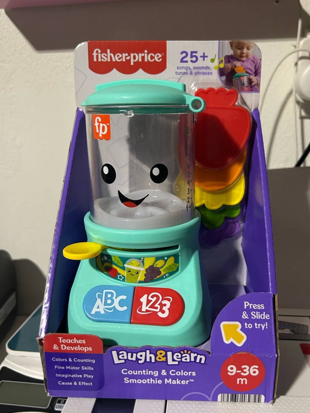 Fisher-Price Counting & Colors Smoothie Maker - Mint, Yellow, Red, Purple